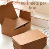DIY Creative Blank Cards Kraft Paper Graffiti Postcards Small Message Bookmarks Notes Word Cards