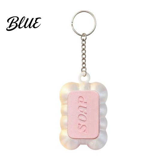 Sensory Toys for Focus And Calm 3D Printed Soap Fidget Keychain Creative Stress Relief Toy with Click Cute Embossed Sound Bags and Keys Portable