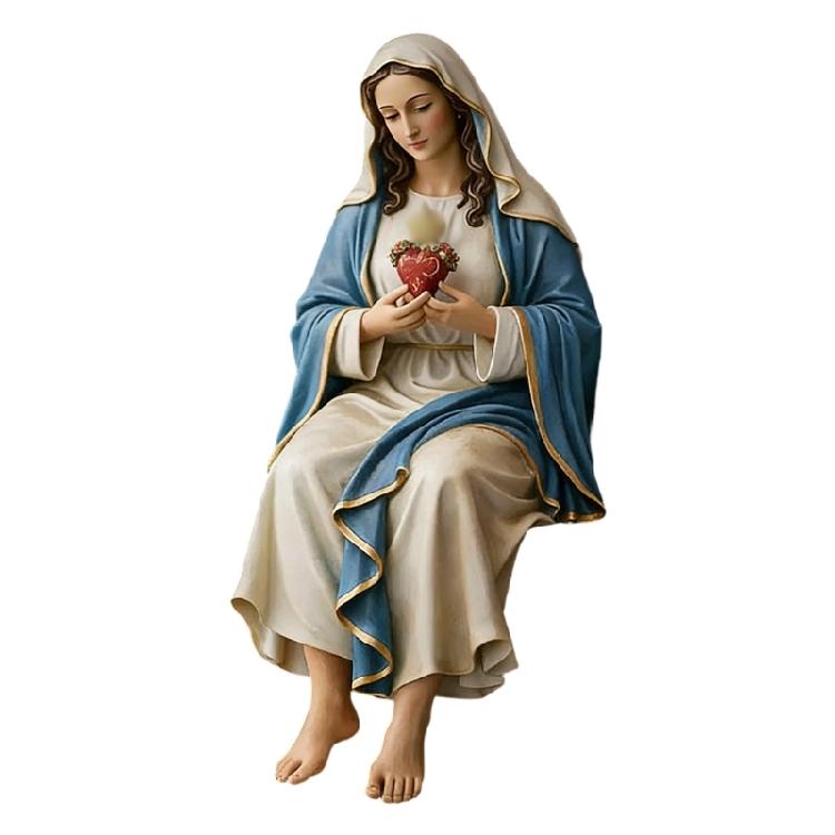 

Resin Desk Companion Figurines Virgins Marys Statue Ornament Religious Gift Christian Car Dashboard Home Office Decors 1
