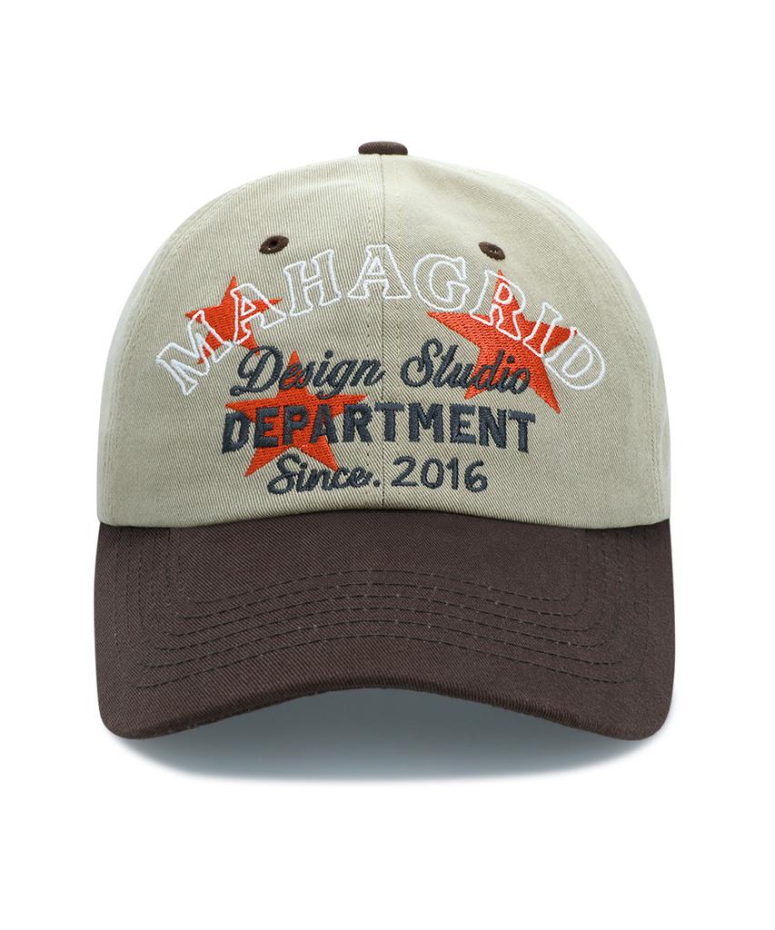 MAHAGRID Department Star Two-Tone Cap Beige(Mg2Fsmab28A)