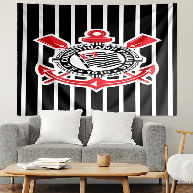 Fußballverein Emblem Wandteppich zum Aufhängen für Schlafzimmer, Wohnzimmer, Spielzimmer, Dekorationskunstzimmer Wandteppich Feiertags- und Geburtstagsgeschenke