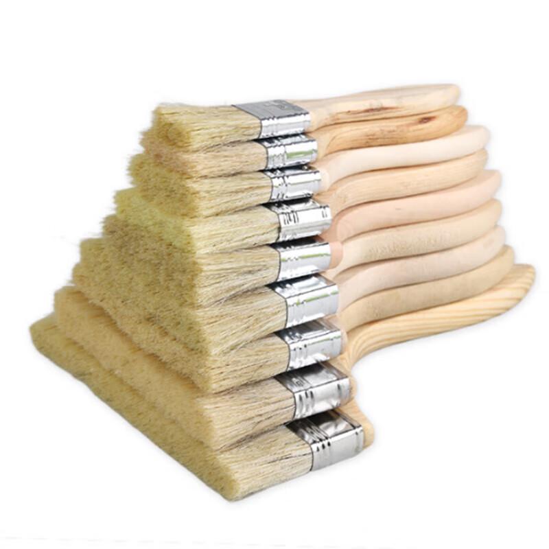 Wooden Handle Long Bristle Paint & Dust Brush Set