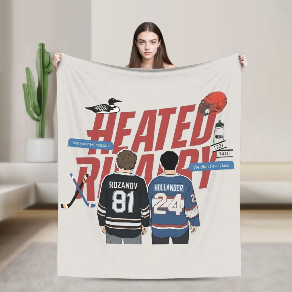 Heated Rivalry Game Changers Blankets TV show Wool Funny Soft Throw Blankets for Bedspread Decoration