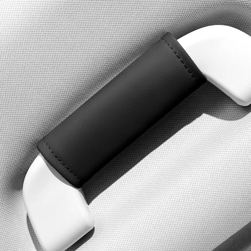 Car Stickers For Alfa Romeo For Alfa Romeo Giulia Stelvio Giulietta 156 159 147 Mito Leather Car Roof Armrest Pull Cover Handle