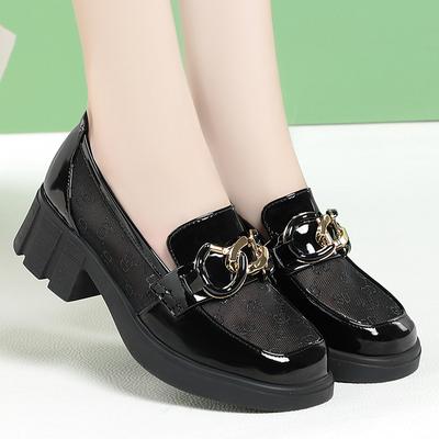 Moda lato styl brytyjski siateczka ażurowa mokasyny buty damskie moda miękka skóra 2024 retro obuwie biurowe wsuwane czółenka wdzięk