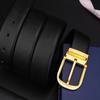 Men's Belt, Top Layer Cowhide Pin Buckle Belt, Business Casual and Versatile Leather Edge-padded Pants Belt