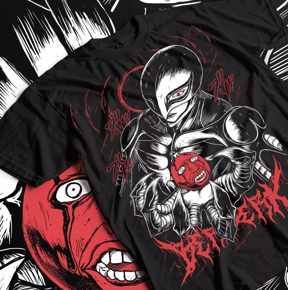 Berserk Guts TShirt Griffith Sacrifice Anime Unisexga Tee Unisex Shirt Black S