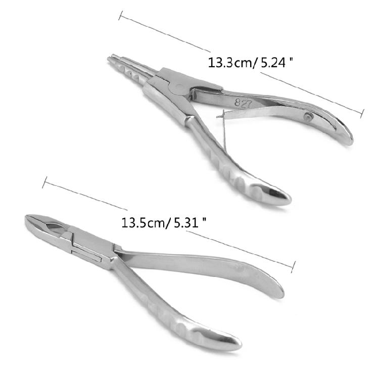 Stainless Steel Piercing Plier Jewelry Body Nose Ear Lip Rings Puncture Tool
