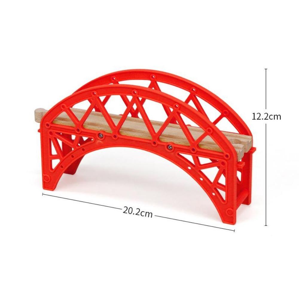 New Wooden Train Track Adapter Rail Building Block Connector Compatible All Brand Wood Railway Wooden Train Track Accessories