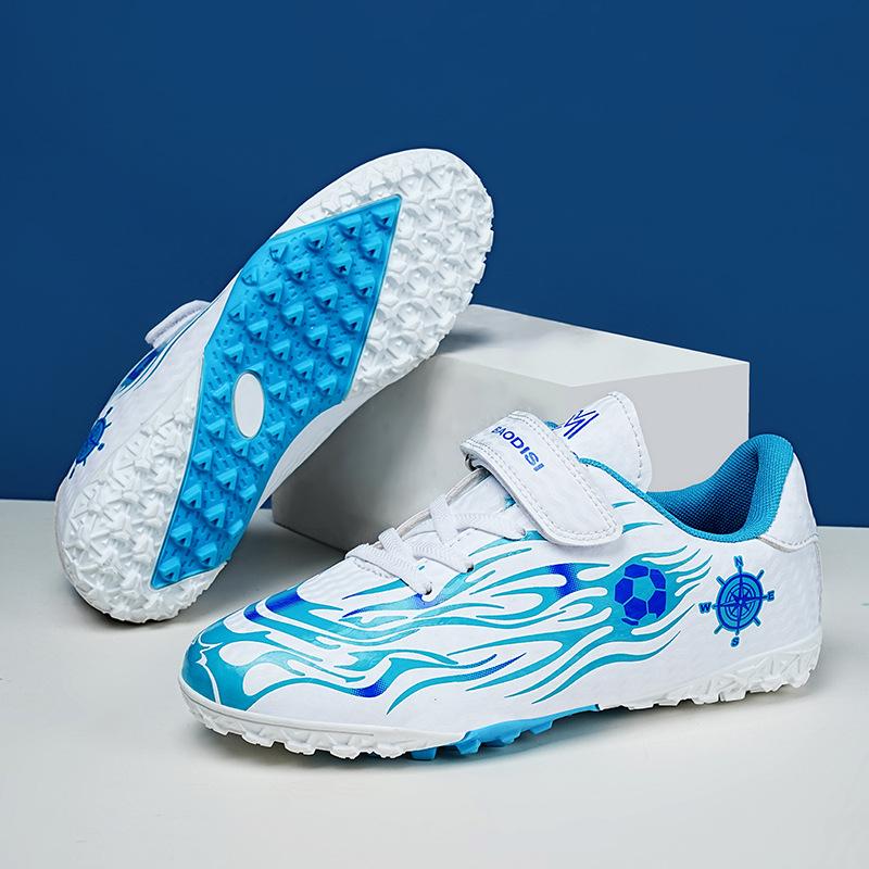 Children's Football Shoes AG Long Nails TF Broken Nails Student Campus Game Training Football Shoes Middle and Old Children's Velcro Sneakers