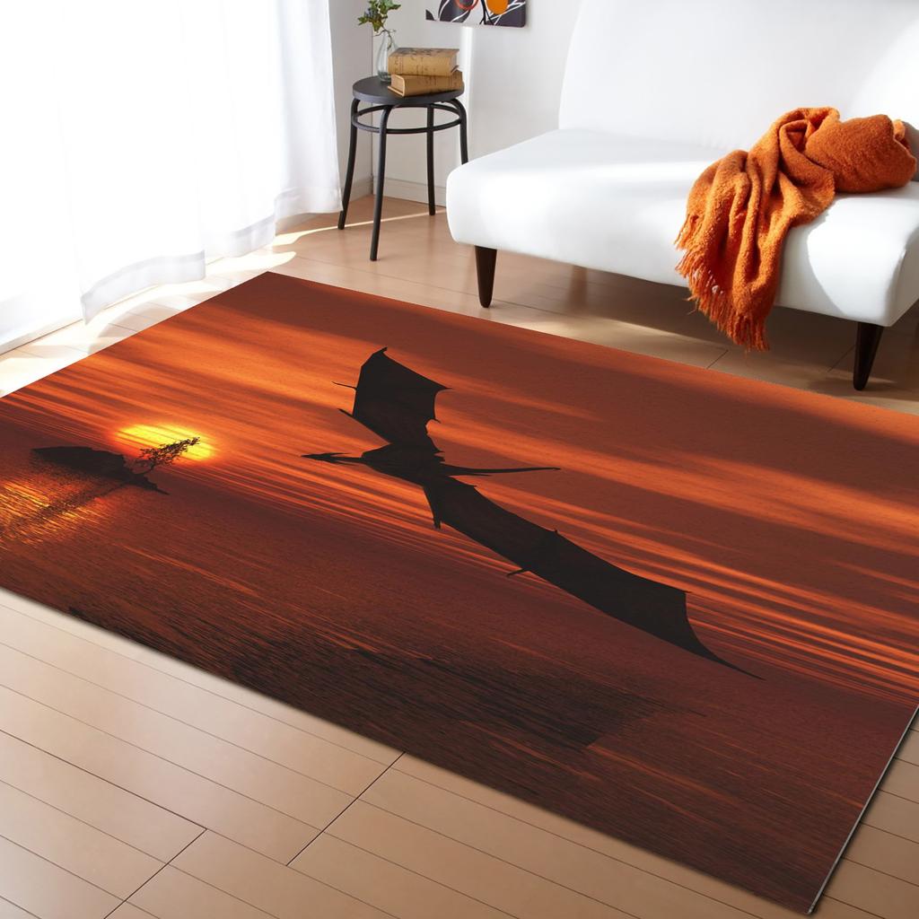 Magic Dragon Pattern Carpets Non-slip Rug Doormat Children Room Polyester for Bedroom Living Room Kitchen Mats for Floor Rug