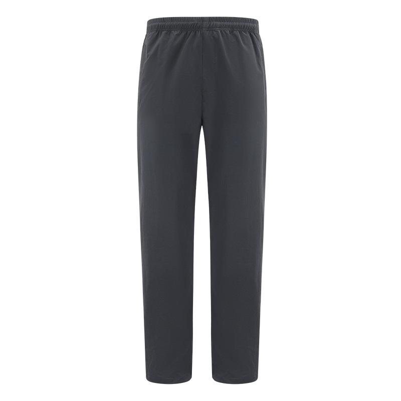 Men's Quick-Dry Elastic Straight-Leg Ice Silk Pants - Versatile, Cool, Thin Sportswear for Sun Protection and Casual Wear