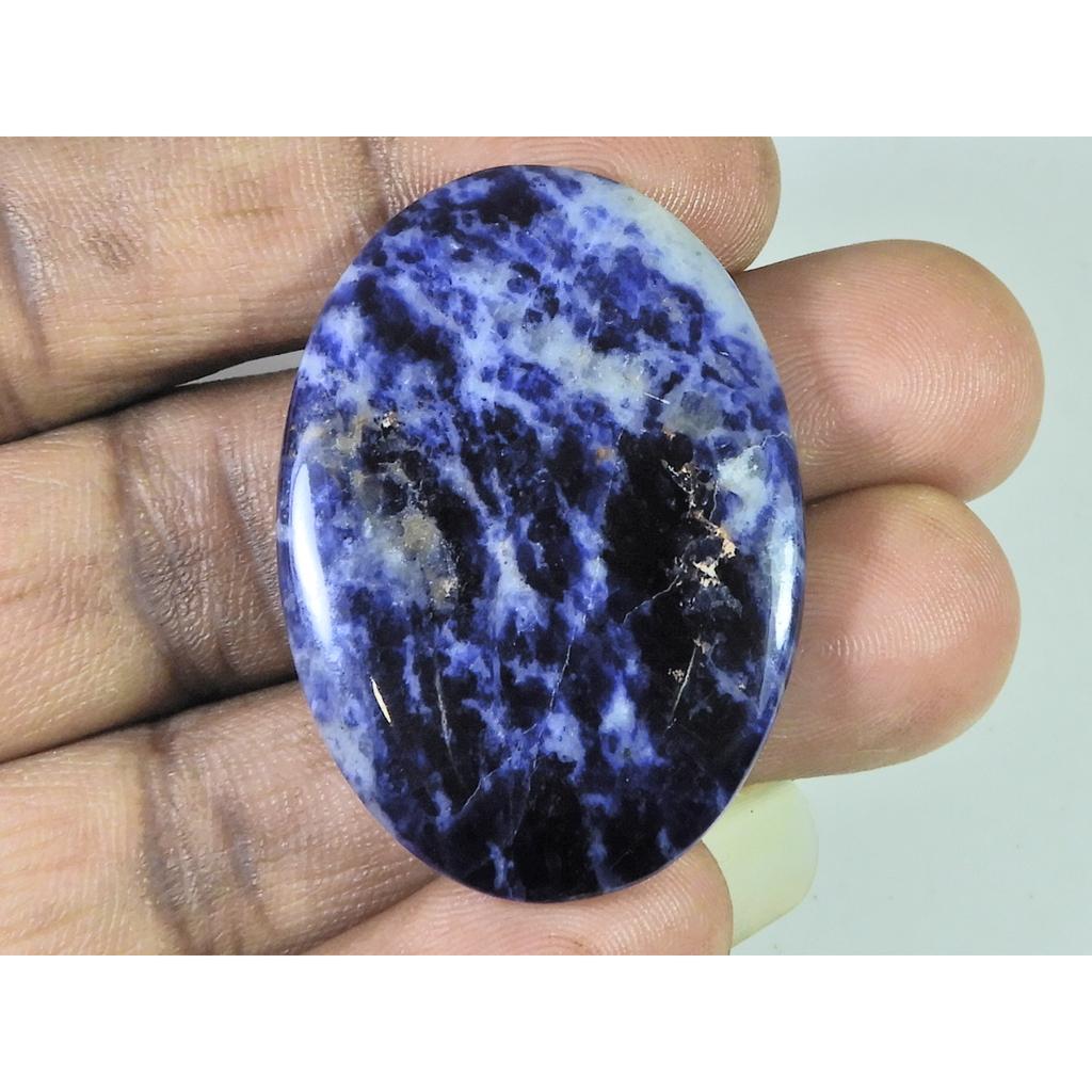 58Cts. Natural Blue Sodalite Oval Cabochon Loose Gemstone 30X43X05 MM B-251