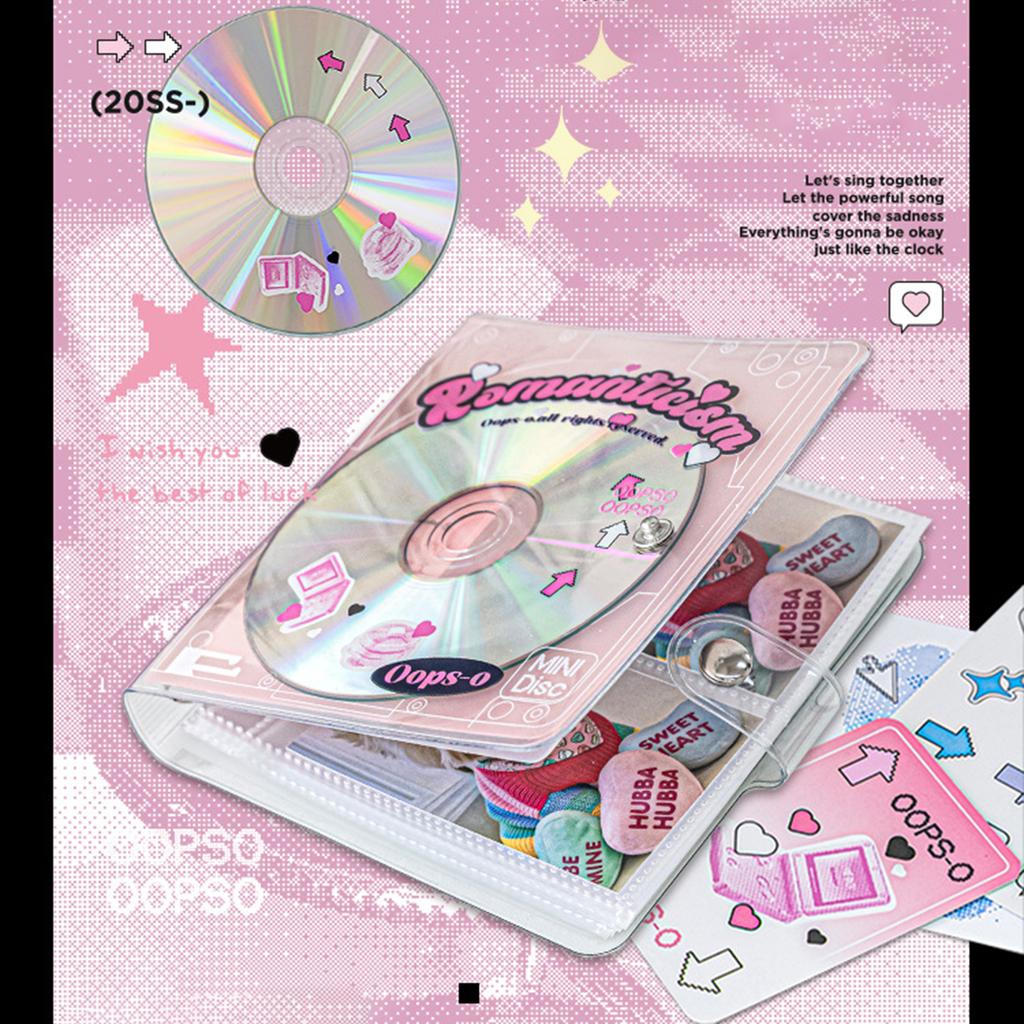 Retro CD Korean Idol Photocards Collect Book Binder A7 Notebook Cover Stationery Photo Album DIY Card Storage Organizer