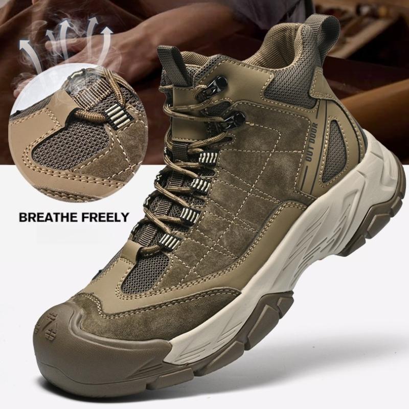 Comfortable Men's Sneakers Hiking Boots Casual Shoes Daily Walking Travel Shoes Fashionable Treking Footwear Lightweight Mesh Shoes