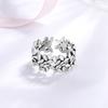 925 Silver Ring Small Leaf Plant Rings For Women Engagement Wedding Luxury Jewelry Cheap Things With