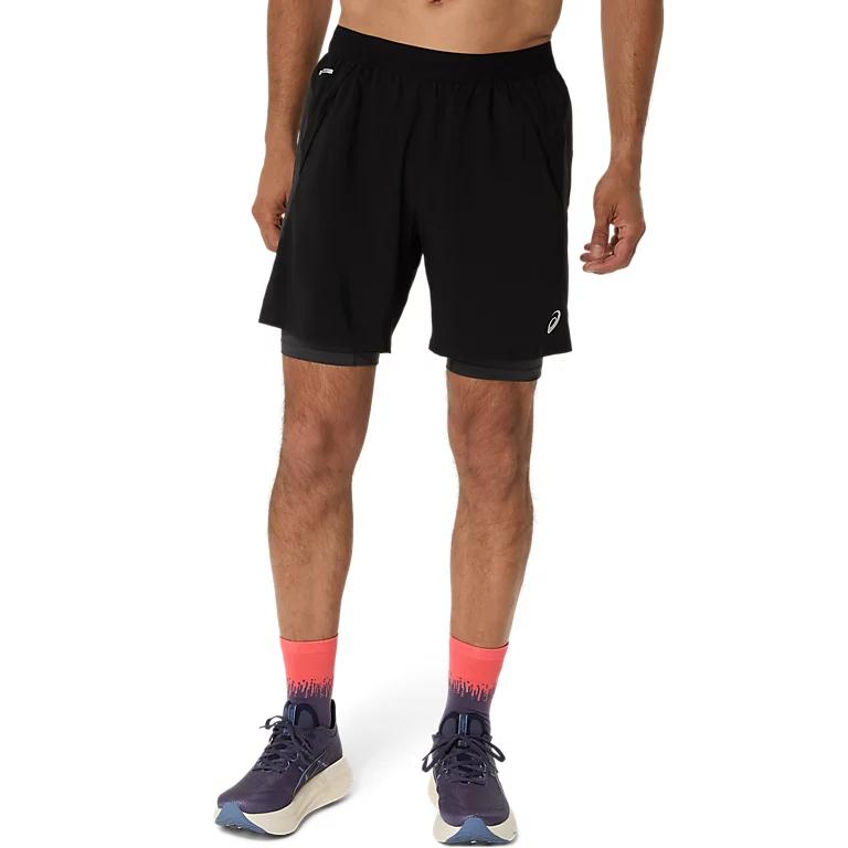 ASICS ROAD Casual Shorts Men s Black 2011D246-001 L