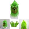 Christmas Grinch Gloves Terrifying Green Monster Costume Accessories