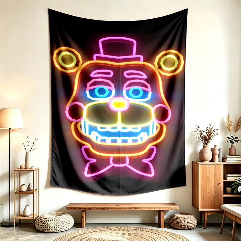 FNAF (23) Tapestry Nadaje Się Do Dekoracji Domów, Akademików I Sypialni Miękkie W Dotyku I Idealny Prezent Dla Przyjaciół I Rodziny