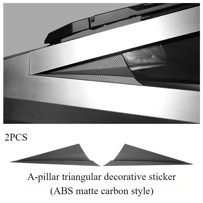 Whole Car Trim Accessories for Tesla Cybertruck 2025 Central Control Protective Sticker Rear Water Cup Panel Decorative Strips