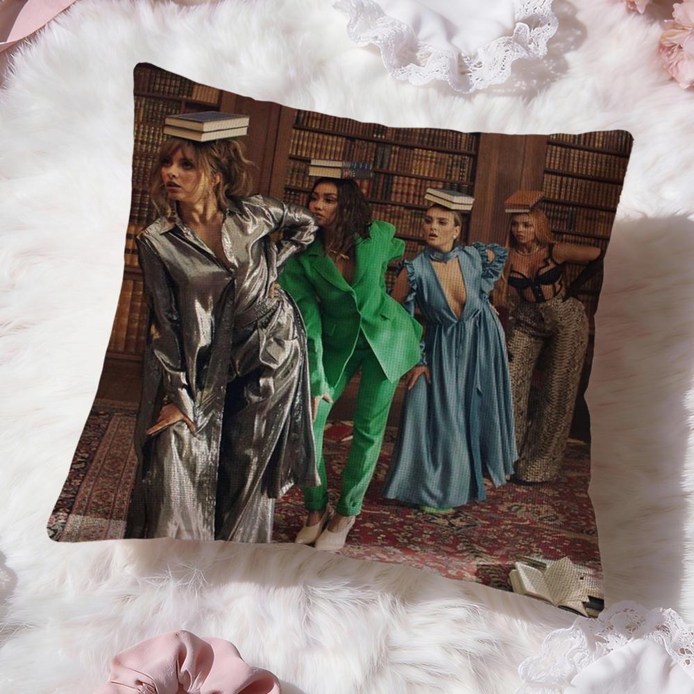 

band L-Little MixS Cushion Cover Premium Comfort Reversible Pillow Cove -Two in One Design for Any Room & Car Interior 30cmx30cm