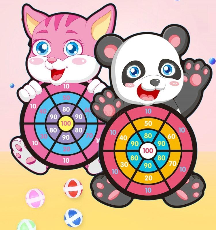 Children'S Dart Plate Sticky Ball Parent-Child Interaction Sticky Target Ball Toys Throwing And Receiving Ball Baby Sticky