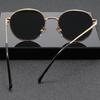 Men's Retro Oval Sunglasses - Cool Small Round Frame Driving and Groomsmen Glasses