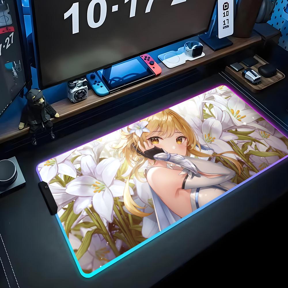 lumine Mouse Pad RGB Gaming Mousepad Big LED Pad PC Desk Mat Luminous Mouse Pad Large Keyboard Mats Table Rug With Backlit