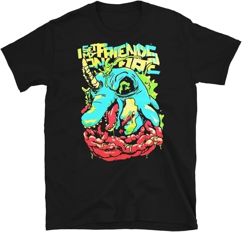 

Vtg I Set My Friends On Fire You Can t Spell Slaughter S to 5XL Shirt SN334 Unisex T-Shirt XXL