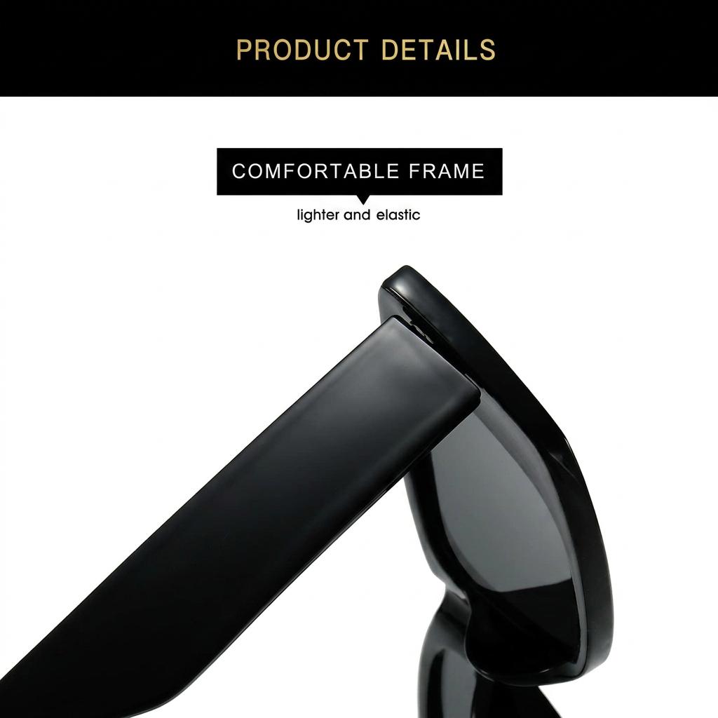 Retro Cat Eye Square Sunglasses Uv380 Protection Unisex Lightweight Sunglasses For Men Women Outdoor Driving Fashion Wear