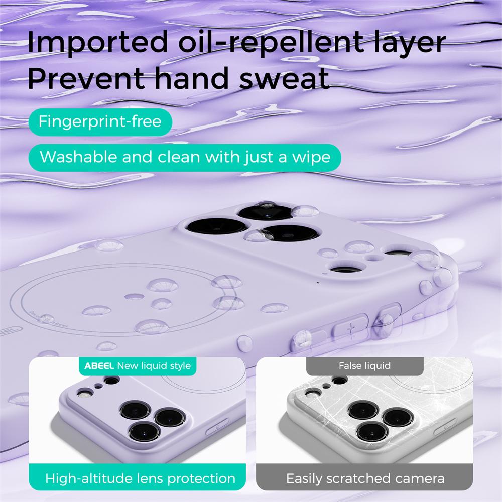 Liquid Silicone For Magsafe Wireless Charge Magnetic Case For iPhone 17 Air 16 15 14 13 Pro Max 16E Shockproof Soft Matte Cover