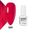 GELPOLISH Nail Art Set: Base, Top Coat, Transparent & White Gel Polishes