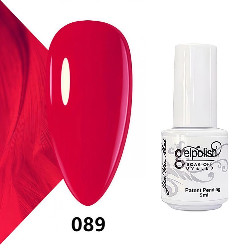 GELPOLISH Nail Art Set: Base, Top Coat, Transparent & White Gel Polishes