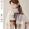 Women's Plaid Cashmere Blend Scarf