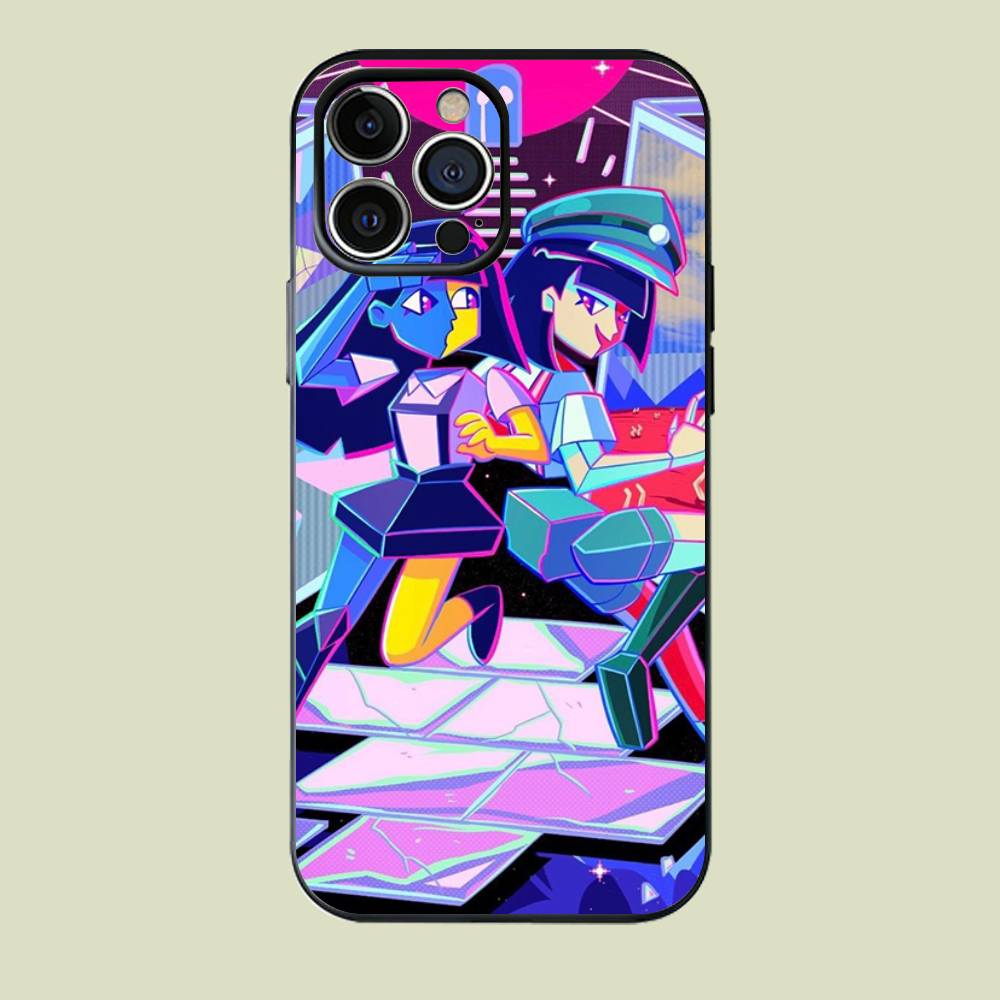 Anime E-Ena Graphic Sthetic Black Matte Phone Case For iPhone 17 16 15 14 13 12 Pro Max Silicone Soft Back Cover