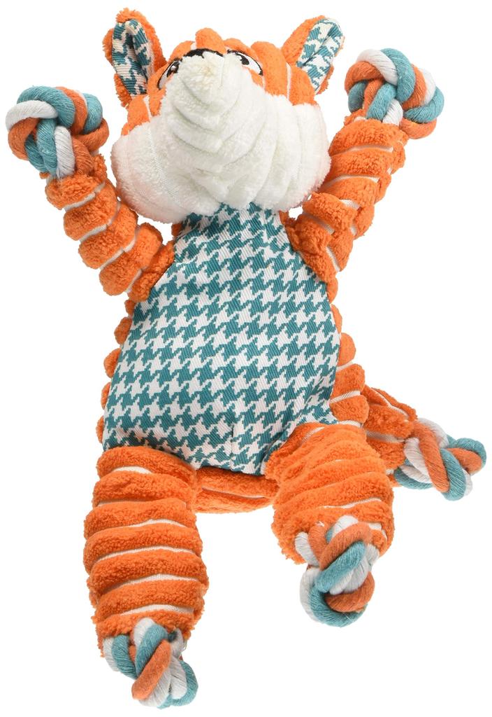 Kong Floppy Knot Fox Dog 7 Solutions for Separation Barking Crate Weight Educational Training Toy, Medium, Chewing, Teething, Anxiety, Boredom, &