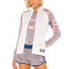 Adidas X Missoni Collaboration Vintage Sports Stand Collar Printed Zip Jacket Women Jacket Gray DS9326