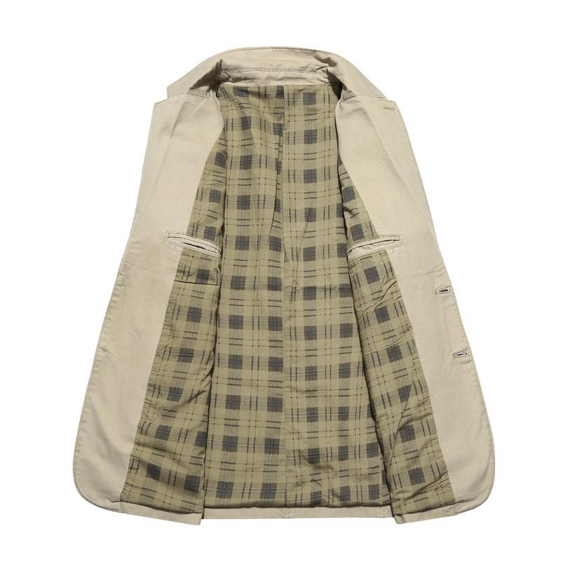 Ανδρικό Μονόχρωμο Στενό Σακάκι Κοστουμιού Μέσης Ηλικίας Μακρυμάνικο Καθημερινό Σακάκι