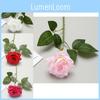 Realistic Silk Rose Flowers For Wedding Decor Photography Props Home Use