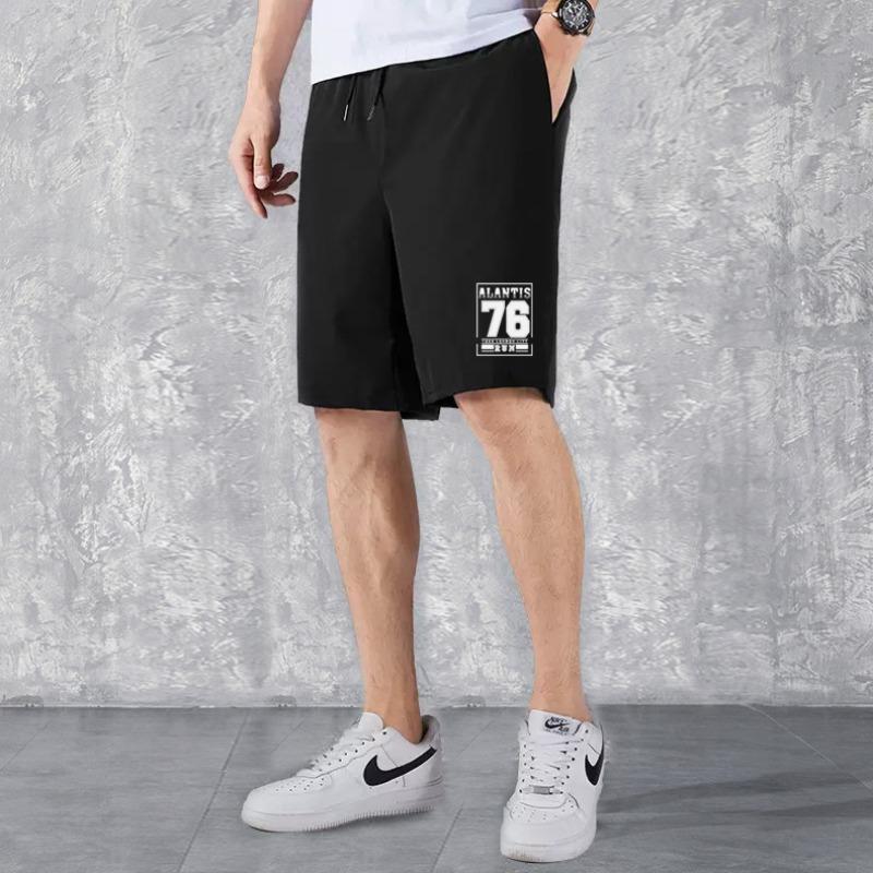 Straight trousers men's summer thin new loose large size sports casual pants