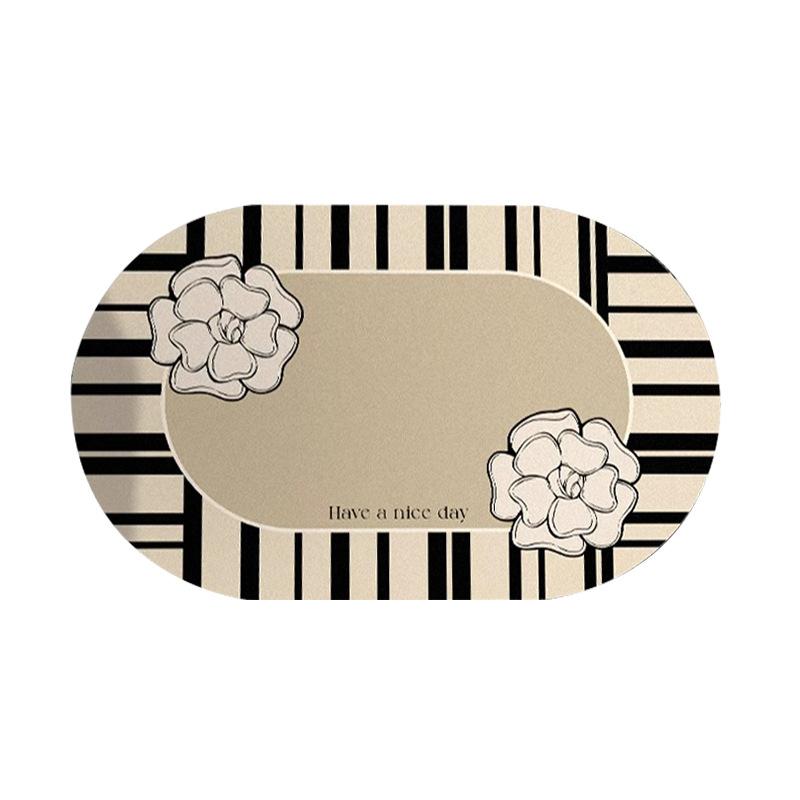 New Xiaoxiangfeng Diatom Mud Bathroom Absorbent Floor Mat Household Bathroom Door Non-Slip Quick-Drying Bathroom Floor Mat