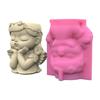 Cute Girl Pen Holder Silicone Mold Table Ornament Succulent Planter Flowerpot Molds Epoxy Resin Mold  Plaster Making