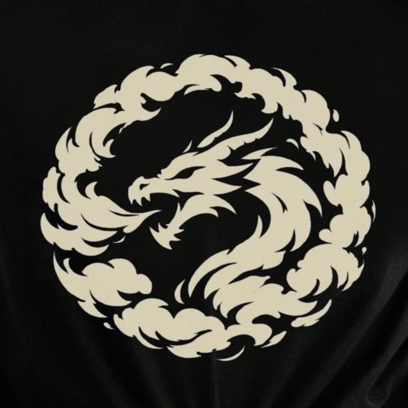 Dragon Emblem Shirt | Fantasy Creature Tee | Mythical Beast Gift L
