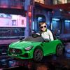 Electric Children's Car, Mercedes, 3-5 Km/h, Remote Control, Lights & Music, Green