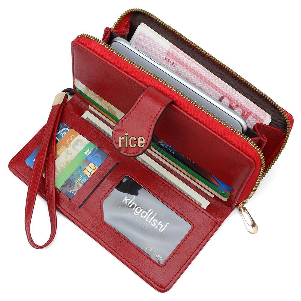 Women's Long PU Wallet: Fashion Clutch with Large Capacity Card Holder