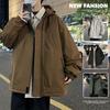 Men's Winter Hooded Cotton Jacket - Thick, Warm, Loose, Casual, Plus Size
