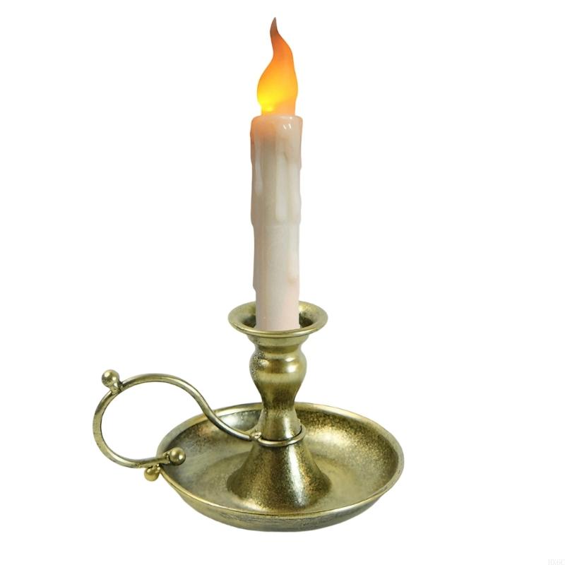 Artistic Metal Candleholder with LED for Romantics Dinner Setting Decors HX6C