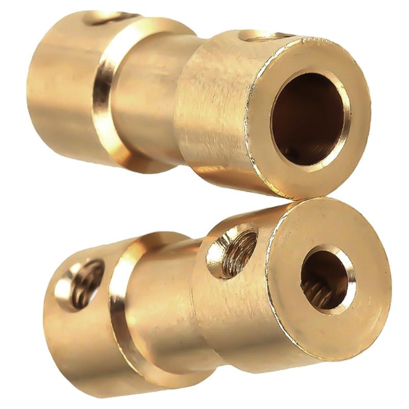 Brass Coupling: Diameter Reduction Adapter for 2/2.3/3/3.17/4/5/6mm Transmission Shafts