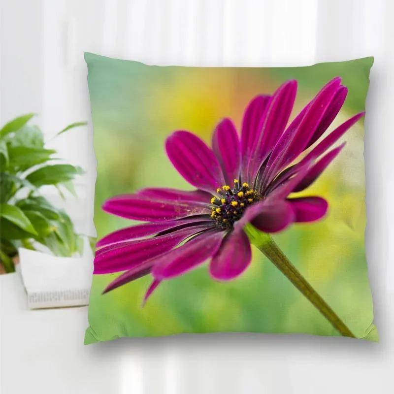 Hot Sale Best Gift Floral Daisy Square Decorative Pillowcase