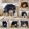 KKuroki TTomoko Pillow Case Silky Elegant Comfort Sofa Bed Invisible Zipper
